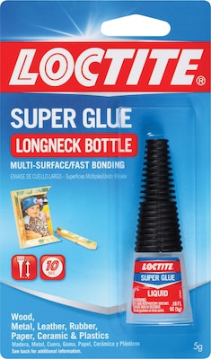 Loctite® Longneck Bottle Super Glue; 0.18 oz., Clear