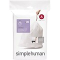 simplehuman® High Density Trash Bags; Code A, 1.2 Gallon, Drawstring, Extra Heavy, 360/Box