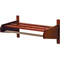 Wooden Mallet Coat and Hat Racks in Hangar Style; 37-3/4W, Mahogany