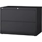 Quill Brand® 2-Drawer Lateral File Cabinet, Locking, Letter/Legal, Charcoal, 36"W (26821D)