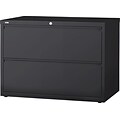 Quill Brand® 2-Drawer Lateral File Cabinet, Locking, Letter/Legal, Charcoal, 42W (26822D)