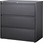 Quill Brand® 3-Drawer Lateral File Cabinet, Locking, Letter/Legal, Charcoal, 36"W (26823D-CC)