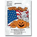 Medical Arts Press® Personalized Full Color Bags; 11x15, Trick or Treat with Flag Halloween Bag