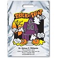 Medical Arts Press® Personalized Full Color Bags; 11x15, Trick or Treat Haunted House Halloween Bag