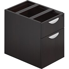 Offices To Go® Superior Laminate Box/File Pedestal, American Espresso, 19H x 16W x 22D