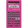 Casio FX260SLRS Pink Solar Scientific Calculator, 144 built-in functions