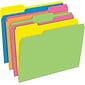 Pendaflex Glow Twisted 3-Tab File Folder, Letter Size, Multicolor, 12/Pack (40526)