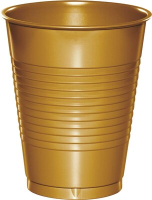 Creative Converting Glittering Gold Plastic Cups, 60 Count (DTC28103081TUMB)