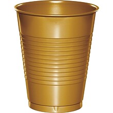 Creative Converting Glittering Gold Plastic Cups, 60 Count (DTC28103081TUMB)