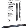 Pentel EnerGel-X Retractable Roller Gel Pens, Medium Point, Black Ink, 24/Pack (BL107ASW2)