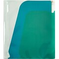 Pendaflex® 5-Pocket File, Letter Size, Clear with Blue and Green, Each (41113)