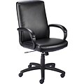 Quill® Pennock™ Managers Chair, Luxura, Black, Seat: 20.3W x 19D, Back: 20.5W x 22H