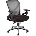 Quill® Professional Series 1200TM Task Chair, Mesh/Fabric, Black, Seat: 18.7W x 17.9D, Back: 19.3W x 17.9 - 20.3H