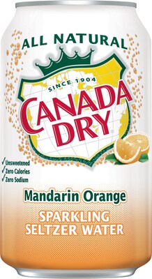 Canada Dry Mandarin Orange Sparkling Water 12oz 24/ct