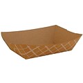 Southern Champion Tray 6 x 4 x 1 1/2 Eco Kraft Paperboard Food Tray, Brown/White