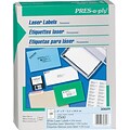 Avery PRES-a-ply White Labels, 2 x 4 , Permanent-Adhesive, 10-up, 2500 Labels,