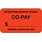 Medical Arts Press® Insurance Chart File Medical Labels, Co-pay, Fluorescent Red, 7/8x1-1/2, 500 La
