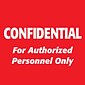Medical Arts Press® Patient Record Labels, Confidential/Authorized Personnel, Red, 2x2", 500 Labels