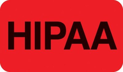 Patient Record Labels, HIPAA, Fluorescent Red, 0.875 x 1.5 inch, 250 Labels