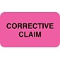 Medical Arts Press® Insurance Carrier Collection Labels, Corrective Claim, Fl Pink, 7/8x1-1/2", 500 Labels