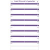 Medical Arts Press®Type-On Write-On Sheet Style Labels, Purple