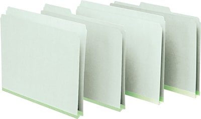 Pendaflex Pressboard Expanding File Folders, 1/3 Cut Top Tab, Letter, Green, 25/Box (PFX17167)