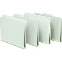 Pendaflex® Pressboard Expanding File Folders, 1/3 Cut Top Tab, Letter, Green, 25/Box (PFX17167)