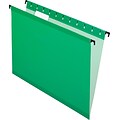 Pendaflex Poly Laminate Hanging Folders, Legal, 1/5 Tab, Bright Green, 20/Box (ESS615315BGR)