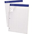 Ampad Notepad, 8.5 x 11.75, Narrow Ruled, White, 100 Sheets/Pad (20-346)