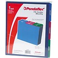 Pendaflex File Guide, 3-Tab, Letter Size, Blue/Magenta/Green, Dozen (PFX 40144)