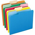 Pendaflex Two-Tone File Folders, 1/3 Cut Top Tab, Letter, Assorted Colors, 100/Box (152 1/3 ASST)