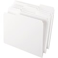 Pendaflex Two-Tone File Folder, 3 Tab, Letter Size, White, 100/Box (PFX 152 1/3 WHI)