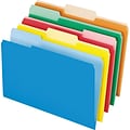 Pendaflex Interior File Folders, 1/3-Cut Tab, Legal, Bright Assorted, 100/Box