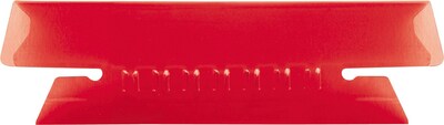 Pendaflex Hanging File Folder Tabs, 1/3 Tab, 3 1/2 Inch, Red Tab/White Insert, 25/Pack