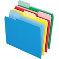 Pendaflex Two-Tone File Folders, 1/3 Cut Top Tab, Letter, Assorted Colors, 24/Pack