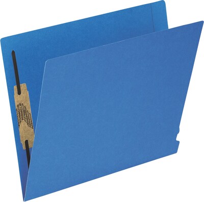 Esselte Reinforced Classification Folder, 3/4" Expansion, Letter Size, Blue, 50/Box (H10U13BL)