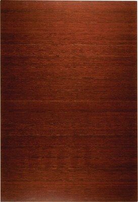Anji Mountain Deluxe Roll-Up 48x72 Bamboo Chair Mat for Hard Floor, Rectangular, Dark Cherry (AM