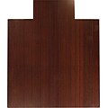 Anji Mountain Deluxe Roll-Up Bamboo Chair Mat, Standard Lip, 44 x 52, Dark Cherry