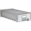 Storex Archive Storage Box, Check Size, 24 Drawer, Gray (61161U01C)