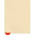 Medical Arts Press® Position 1 Colored End-Tab Chart Dividers, HIPAA, Red