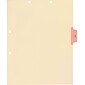 Medical Arts Press® Position 3 Colored Side-Tab Chart Dividers, Lab, Pink