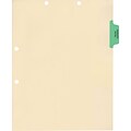 Medical Arts Press® Position 2 Colored Side-Tab Chart Dividers, Diagnostic Testing, Lt. Green