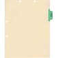 Medical Arts Press® Position 2 Colored Side-Tab Chart Dividers, Diagnostic Testing, Lt. Green