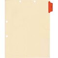 Medical Arts Press® Position 1 Colored Side-Tab Chart Dividers, HIPAA, Red