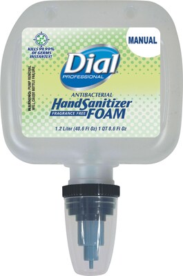 Commercial Dispensing Dial Antibacterial Foaming Hand Sanitizer Refill for Dial DUO Dispenser, 1200