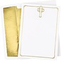 Great Papers® Foil Cross Flat Card Invitation and Envelopes, 25/Pack