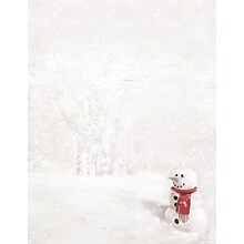 Great Papers Holiday Stationery Snowman In Red Scarf, 80/Count (2011865)