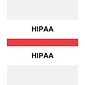 Medical Arts Press® Standard Preprinted Chart Divider Tabs, HIPAA, Red