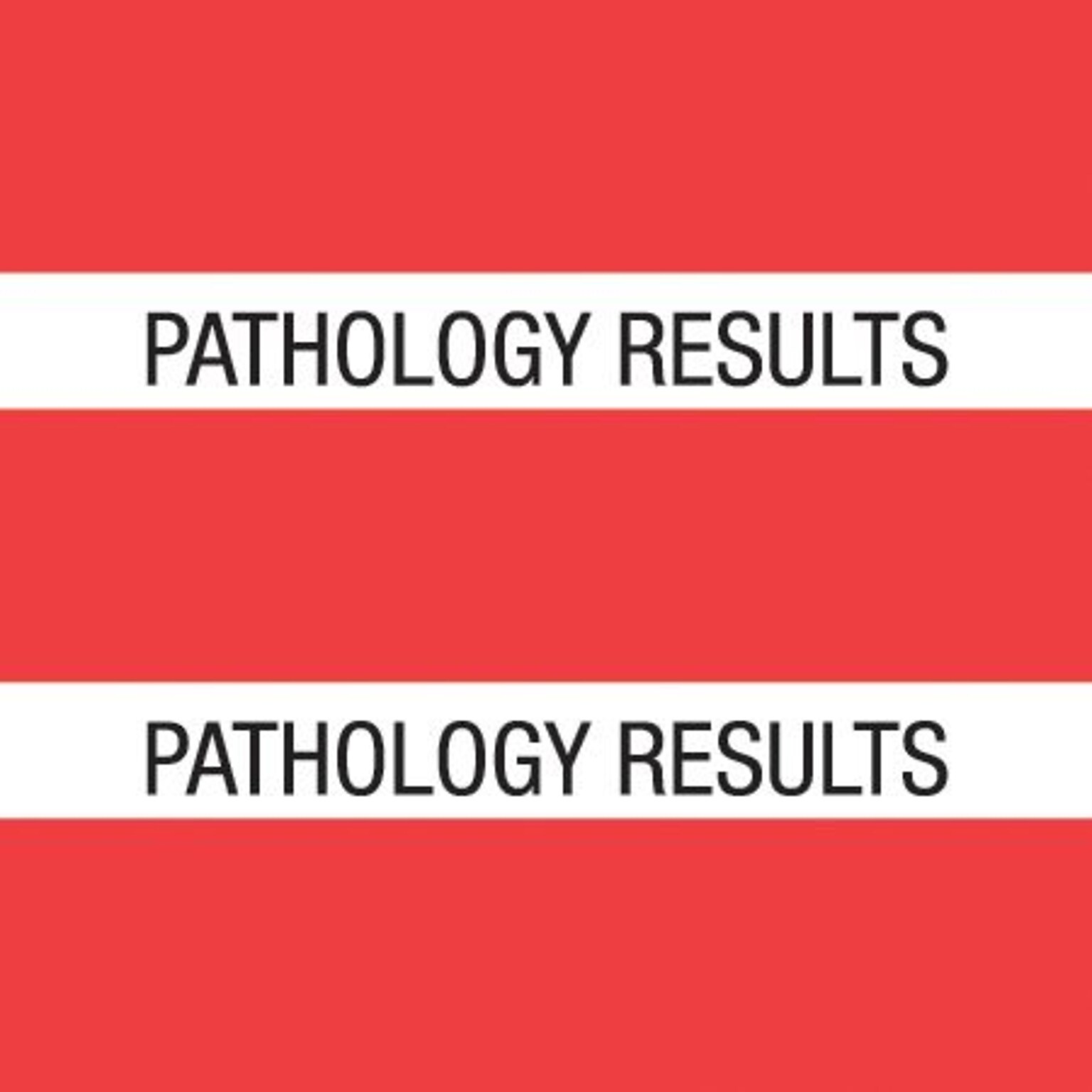 Medical Arts Press® Large Chart Divider Tabs; Pathology Results, Red
