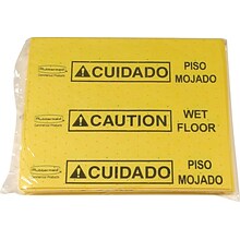 Rubbermaid Over-The-Spill 17.40L  x 14.90W Yellow Medium Absorbent Pad, 25/Pack (FG425300YEL)